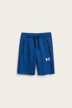 Sportiga shorts med textprint