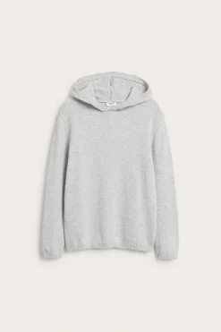 Stickad hoodie