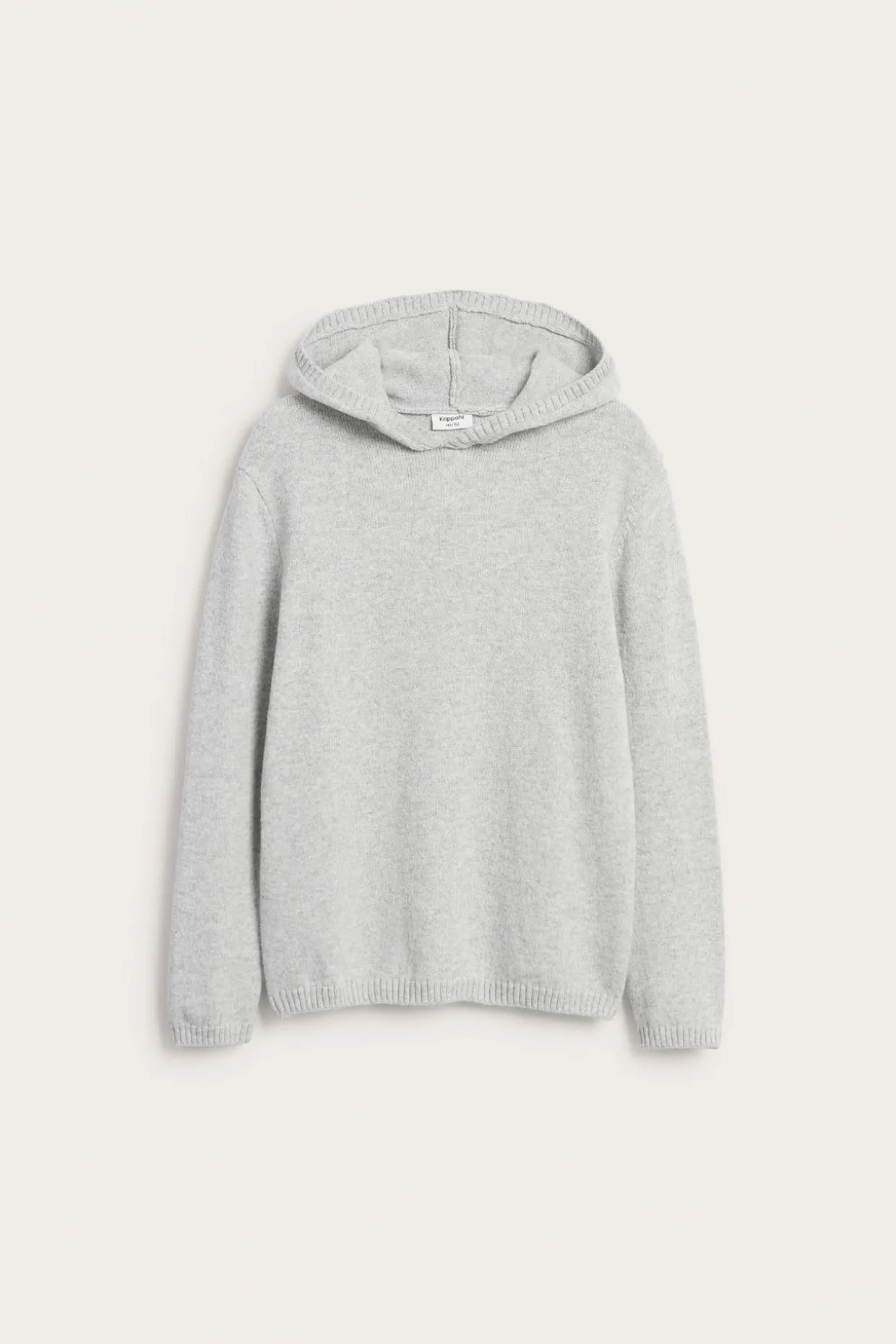 Stickad hoodie