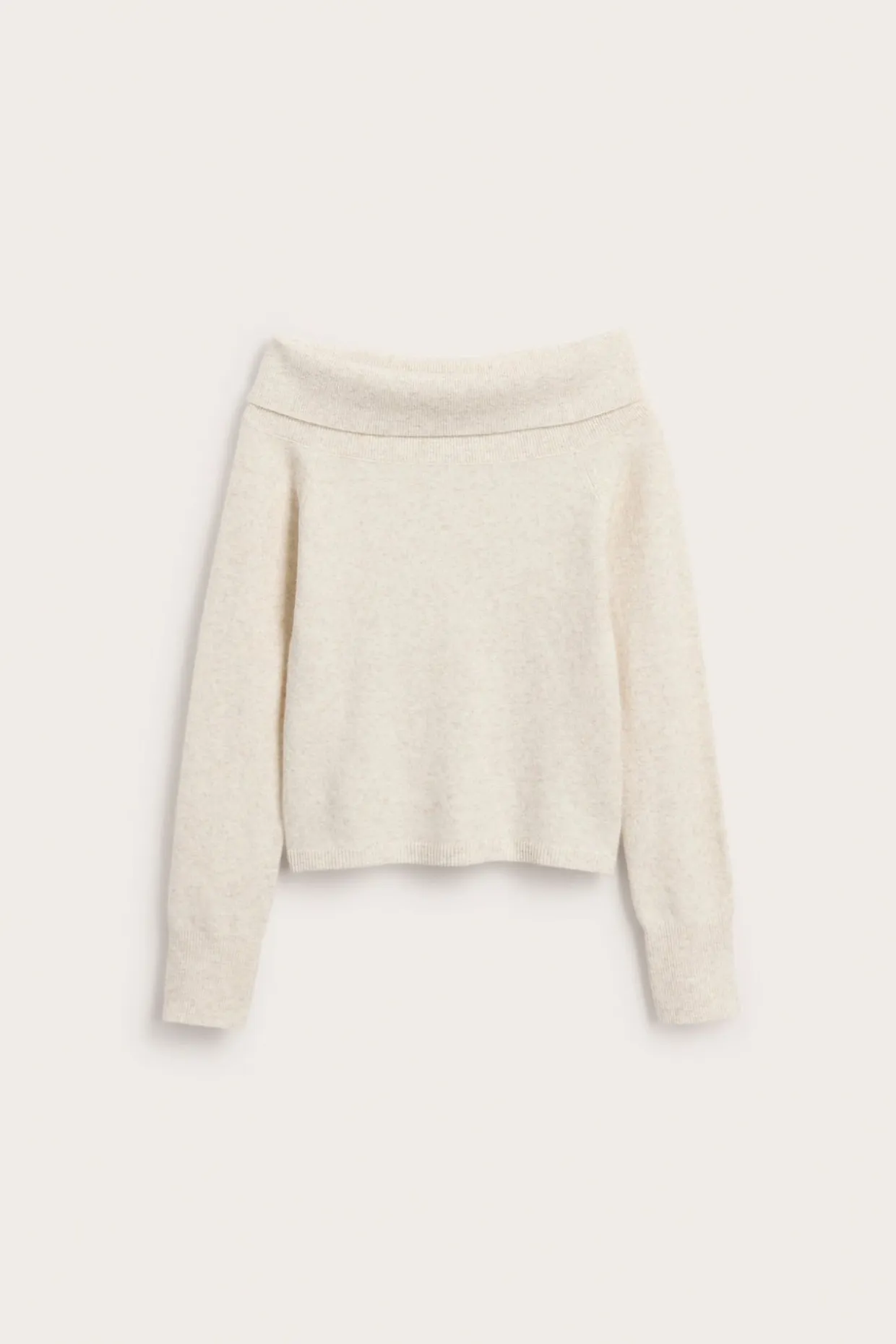 Stickad off shoulder-tröja