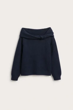 Stickad off shoulder-tröja