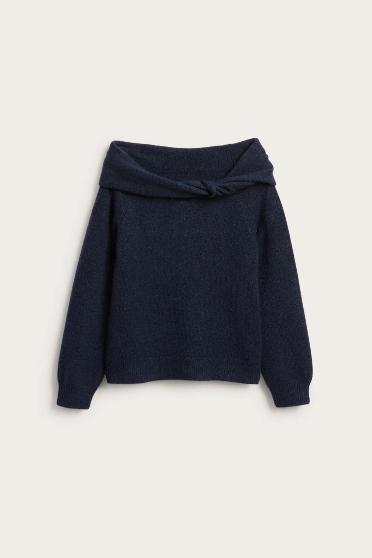 Stickad off shoulder-tröja