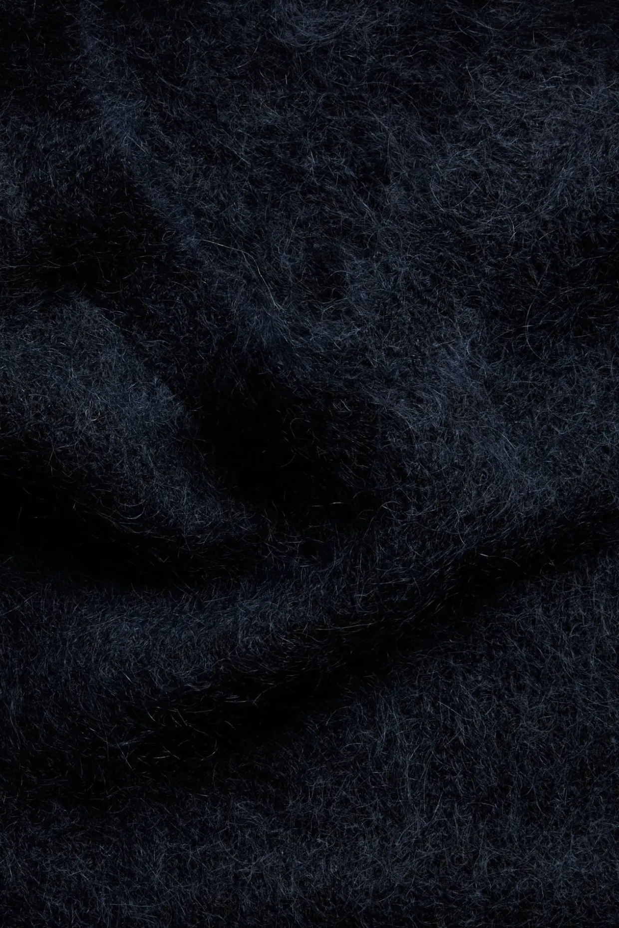 Stickad topp i mohairmix