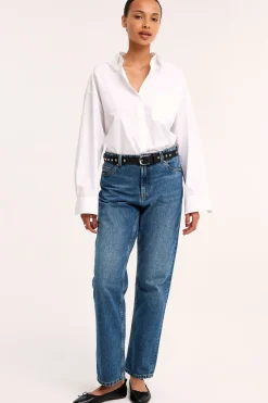 Straight jeans high waist