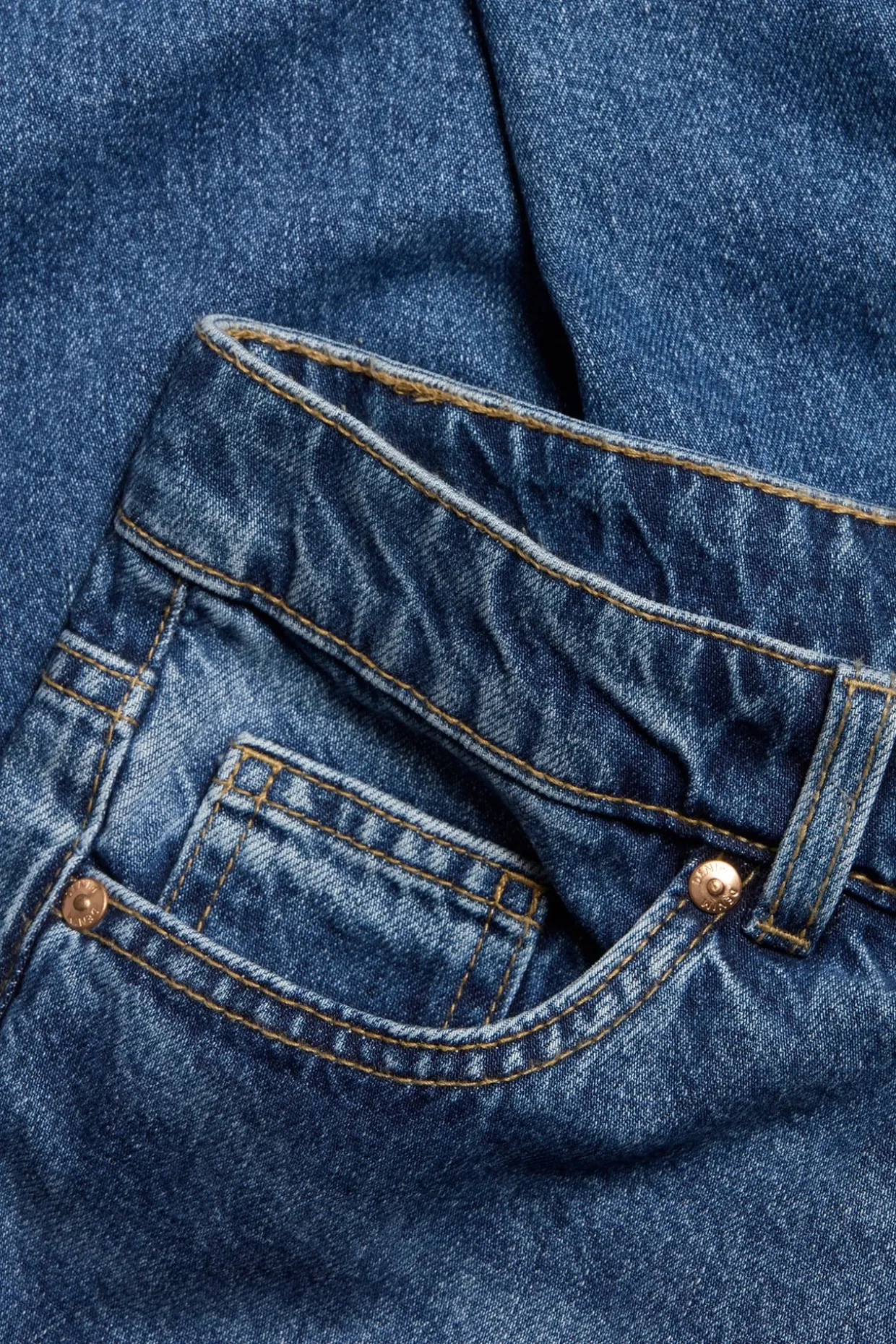 Straight jeans high waist