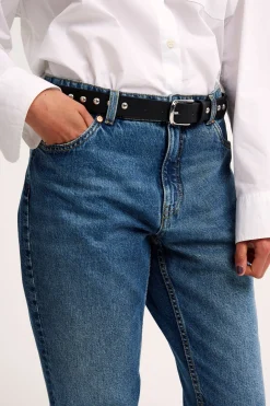 Straight jeans high waist