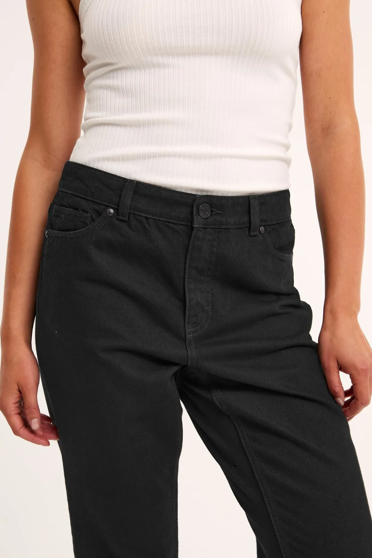 Straight jeans high waist