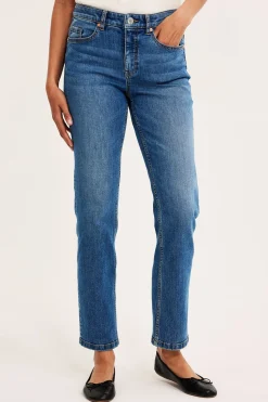 Straight jeans mid waist
