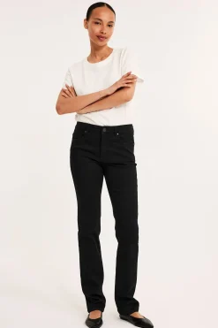 Straight jeans mid waist long leg