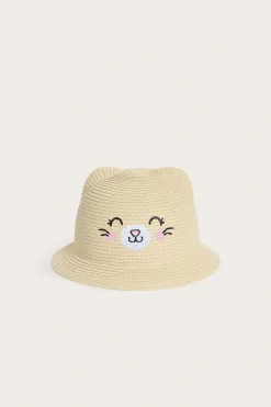 Stråhatt katt
