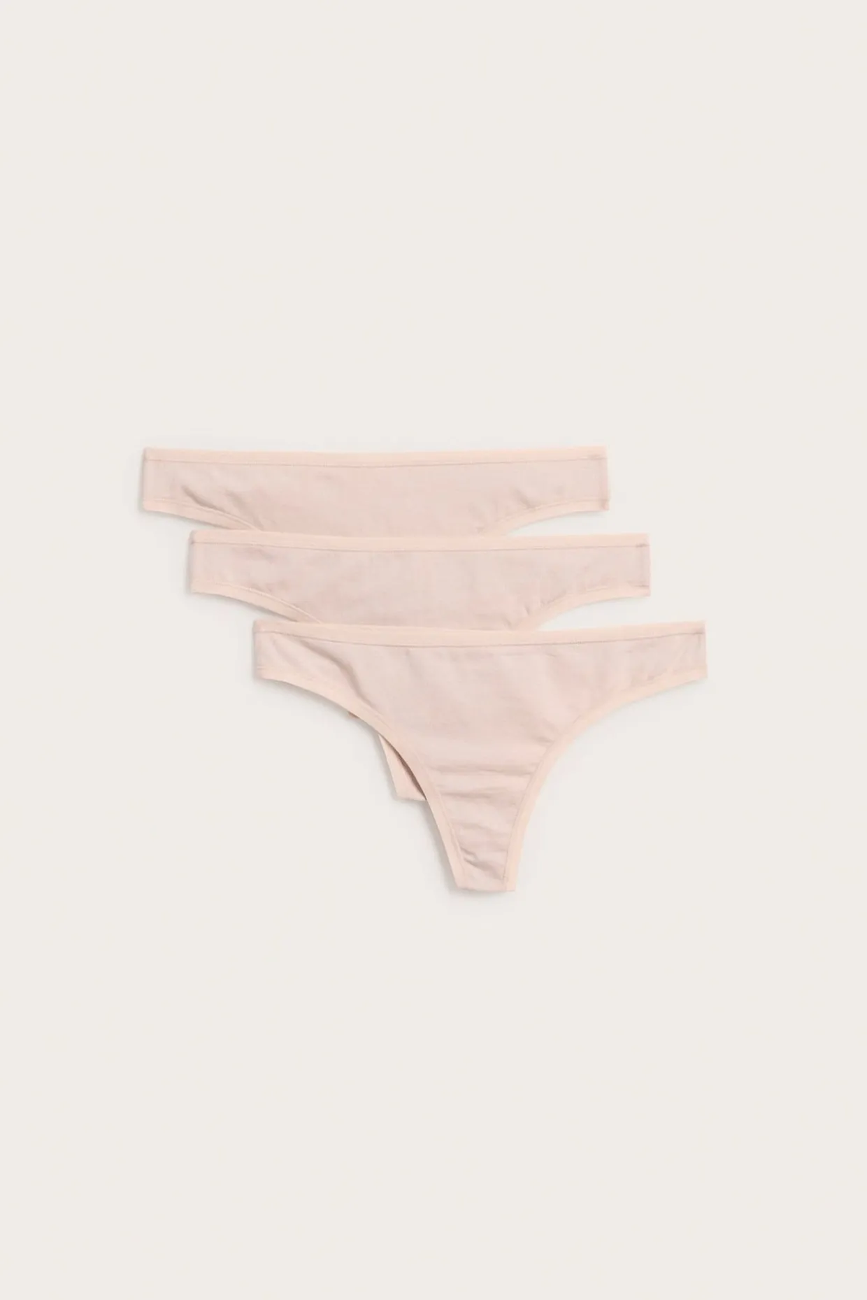 Stringtrosor 3-pack i bomull
