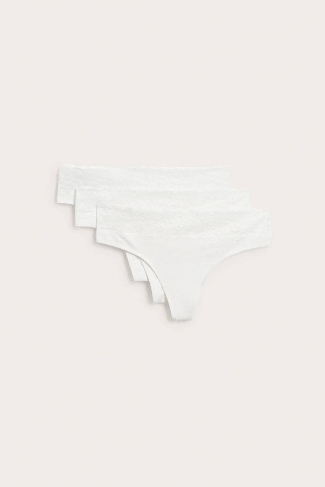 Stringtrosor 3-pack i bomull