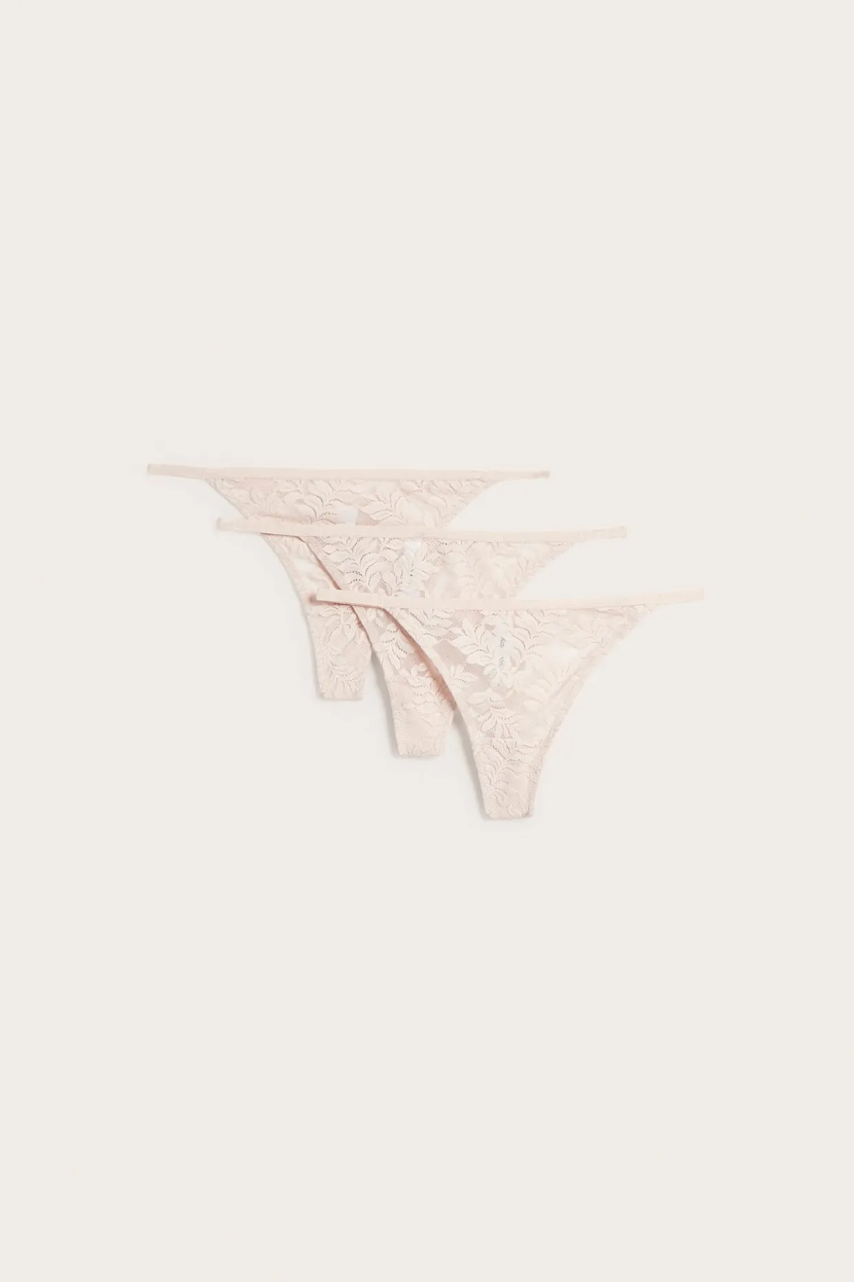 Stringtrosor 3-pack i spets