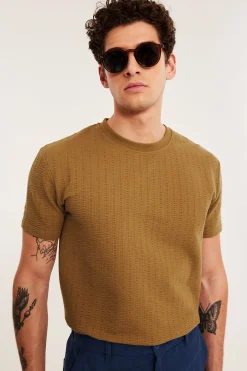 Strukturmönstrad t-shirt regular fit