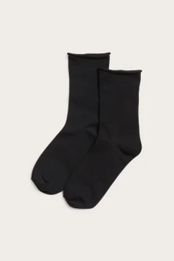 Strumpor med rullad kant 2-pack