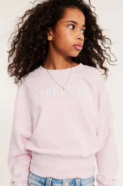 Sweatshirt med bred mudd