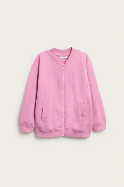 Sweatshirt med dragkedja