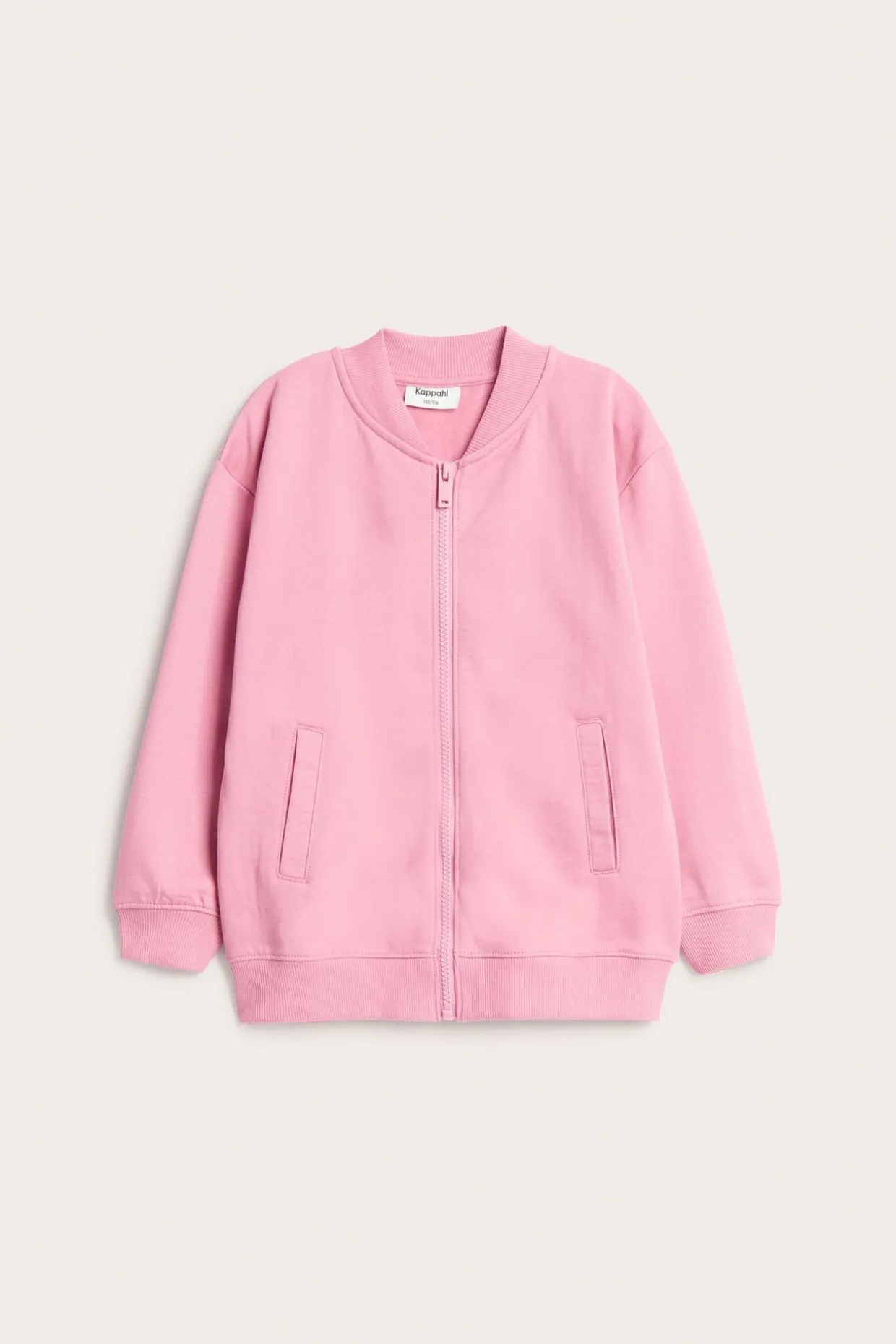 Sweatshirt med dragkedja