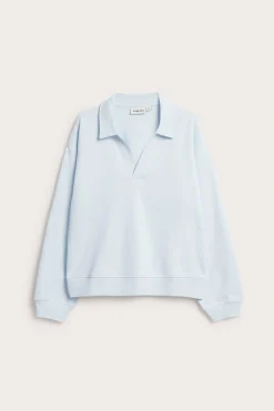 Sweatshirt med krage
