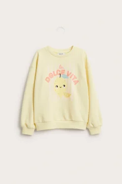 Sweatshirt med tryck
