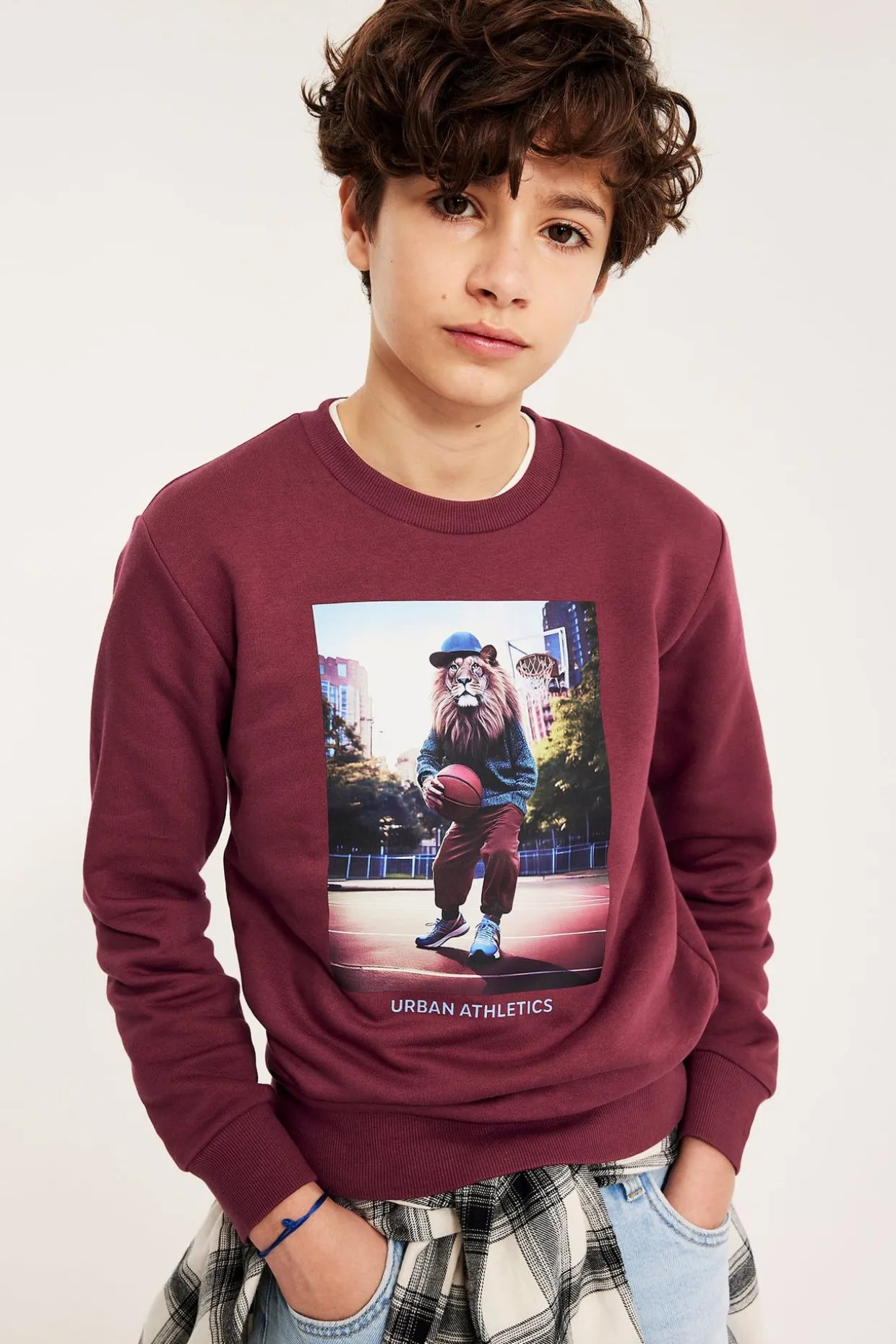 Sweatshirt med tryck