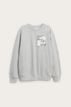 Sweatshirt med tryck