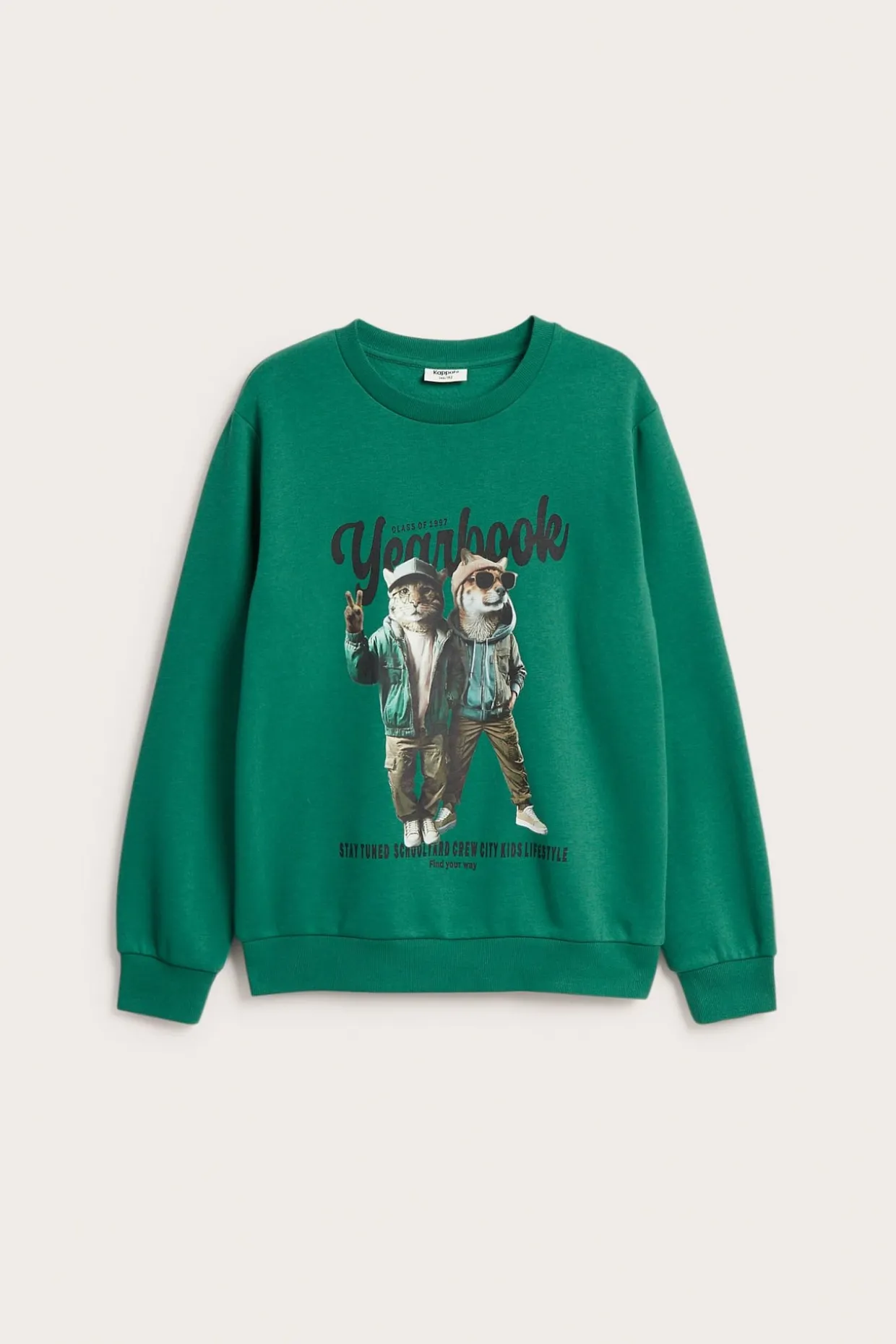Sweatshirt med tryck