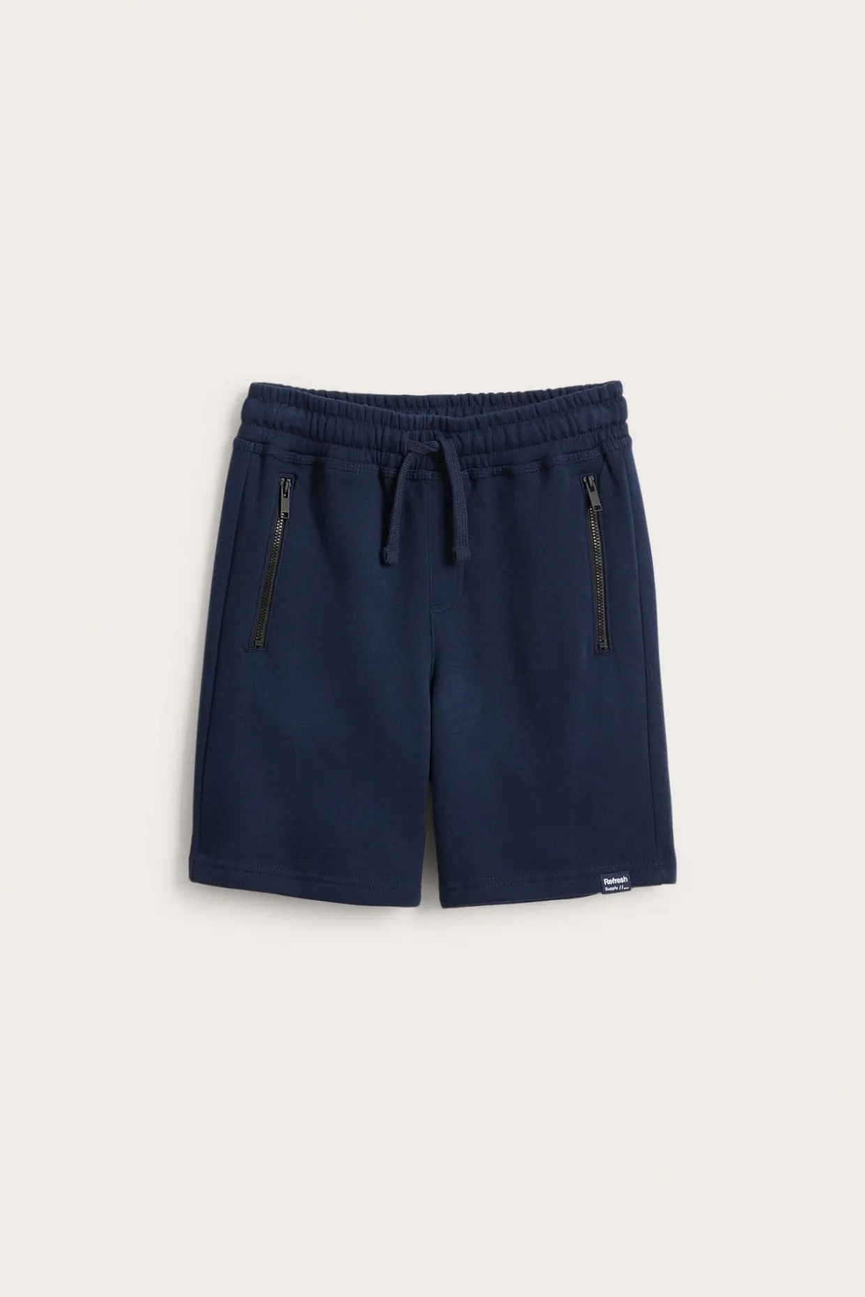 Sweatshorts i bomullstrikå