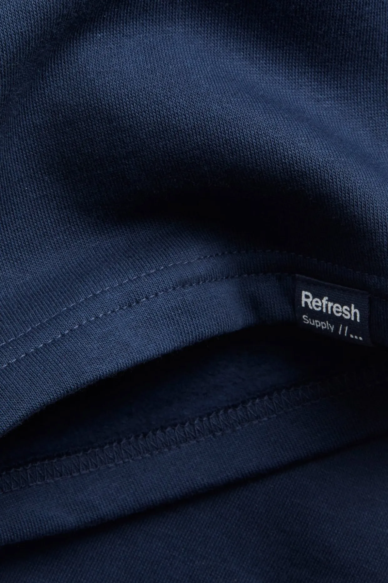 Sweatshorts i bomullstrikå