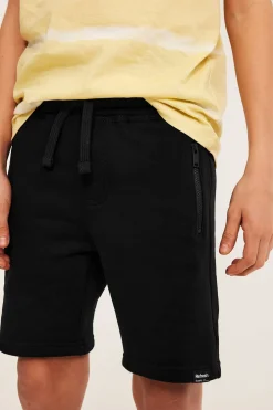 Sweatshorts i bomullstrikå
