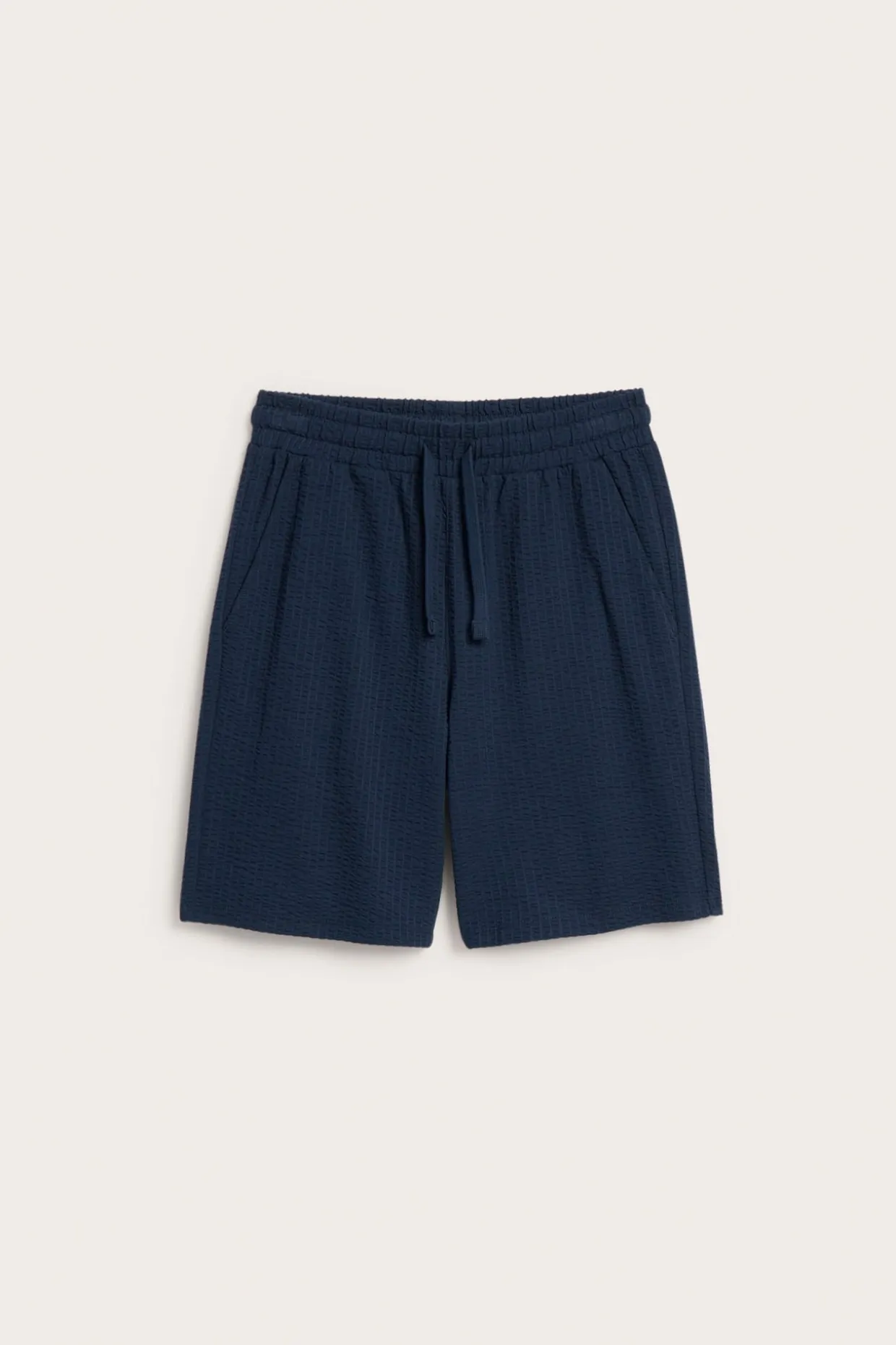 Trikåshorts i bäckebölja
