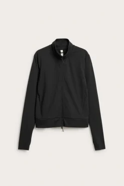 Träningsjacka i mjuk stretchjersey