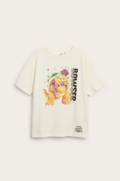 T-shirt Bowser i bomullstrikå