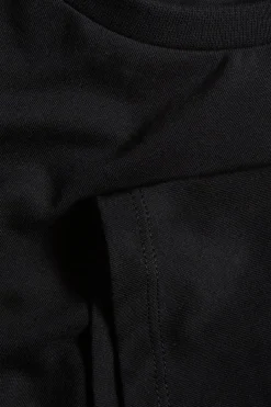 T-shirt i bomullstrikå med kort ärm