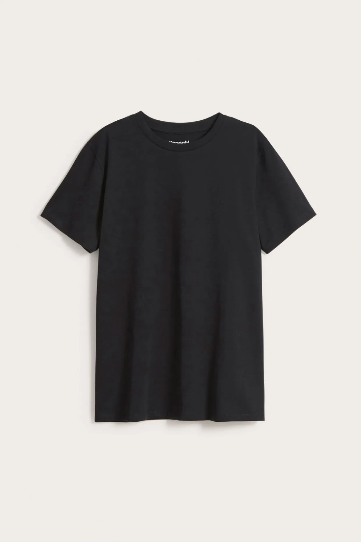 T-shirt i bomullstrikå med kort ärm