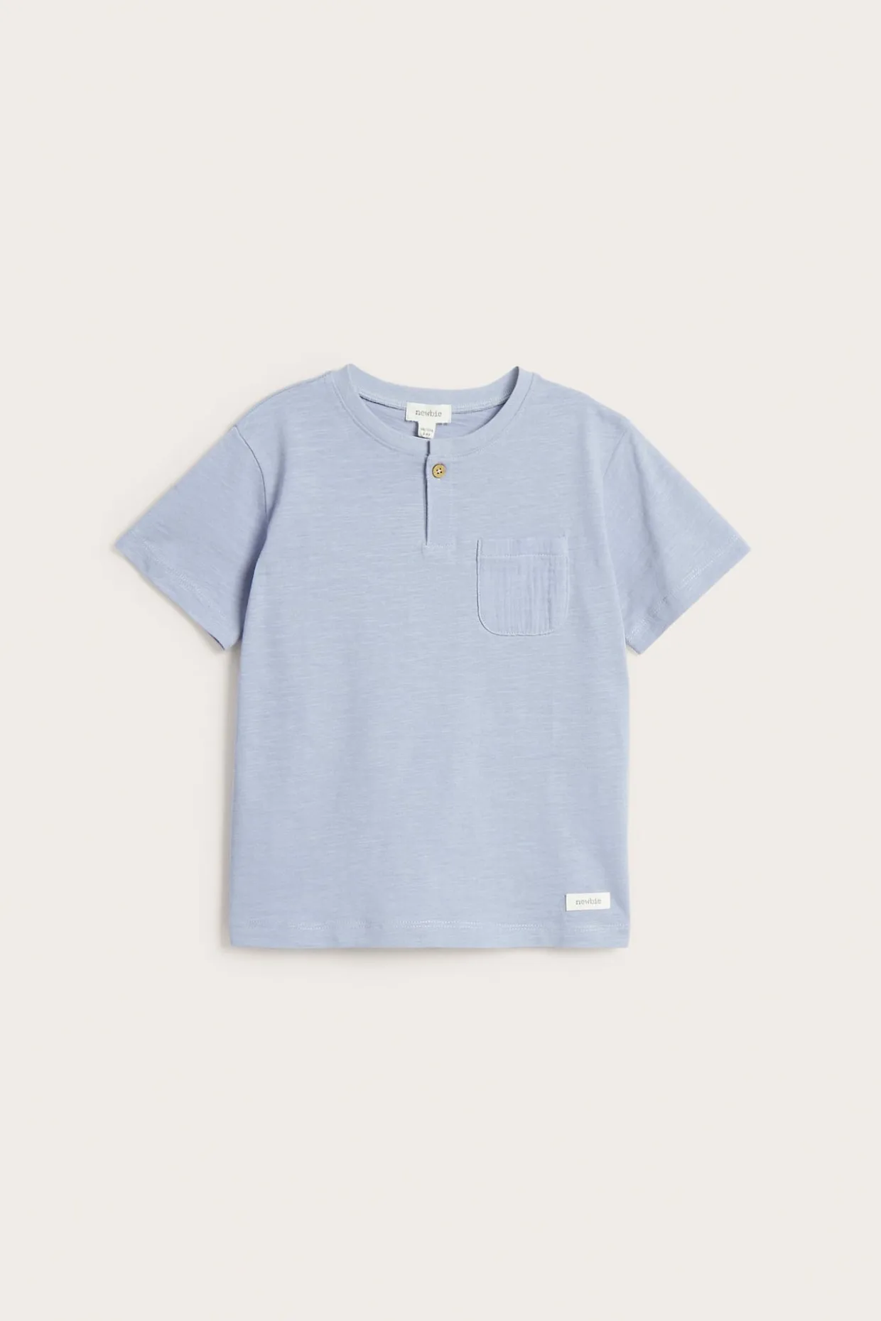 T-shirt i slubtrikå med ficka