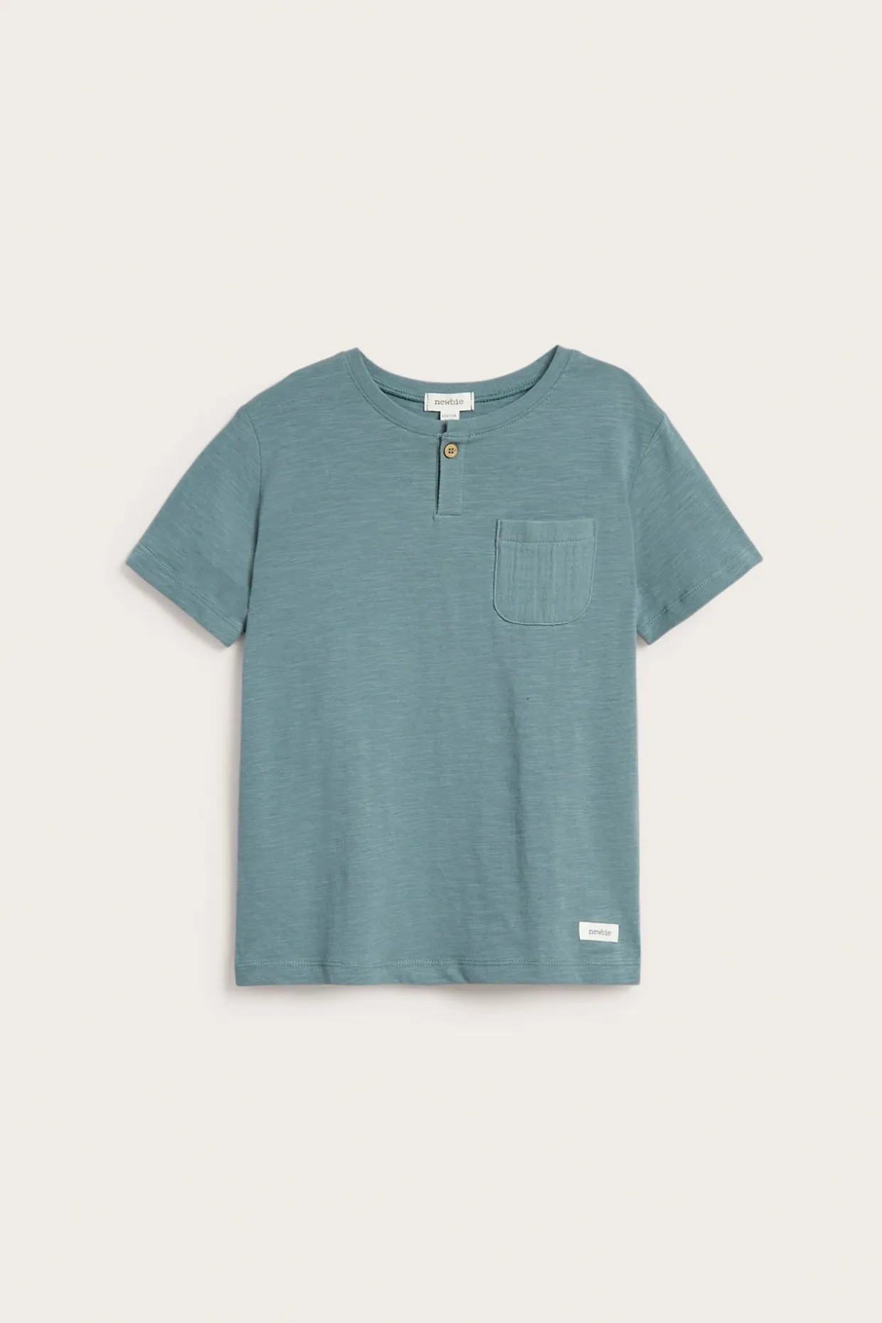T-shirt i slubtrikå med ficka