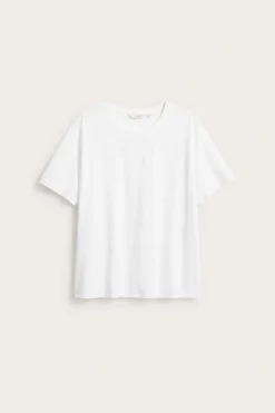 T-shirt med broderie anglaise