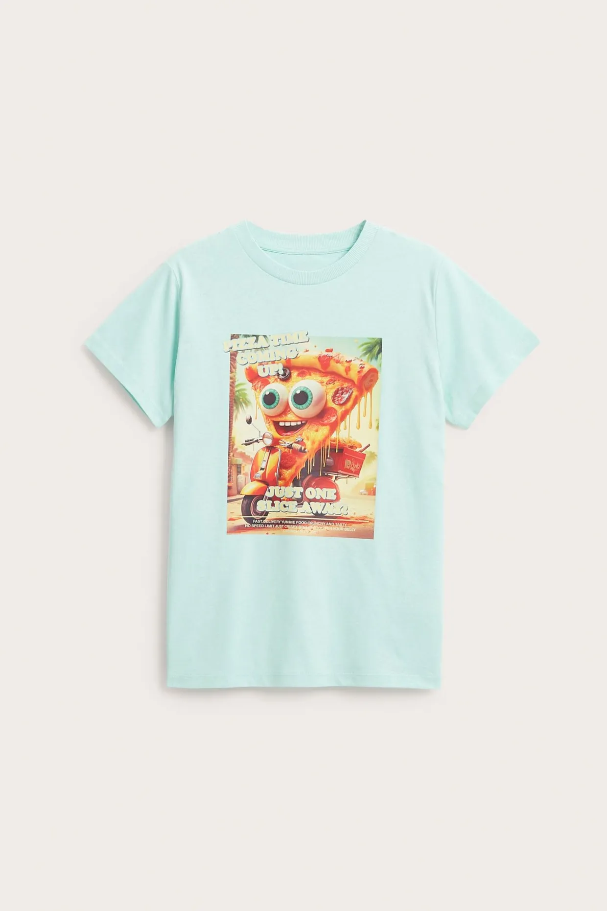 T-shirt med print fram