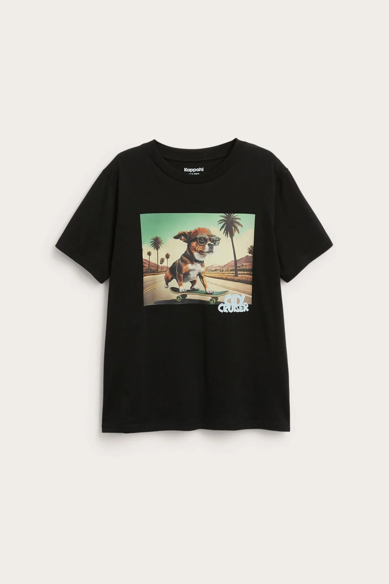 T-shirt med print fram