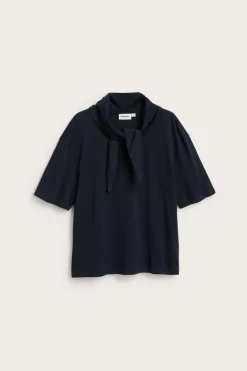 T-shirt med sjalkrage