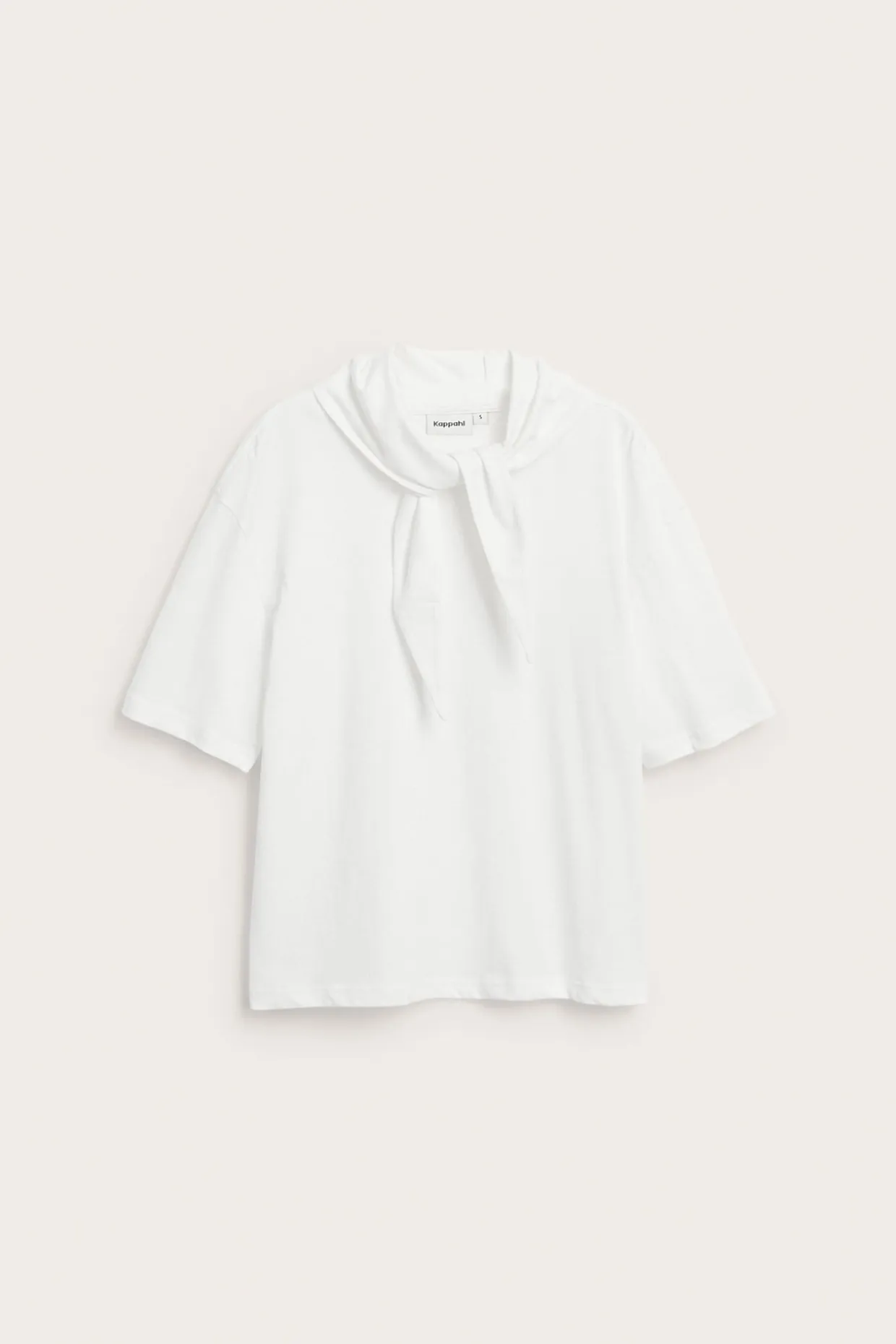 T-shirt med sjalkrage