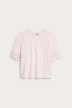 T-shirt med spets