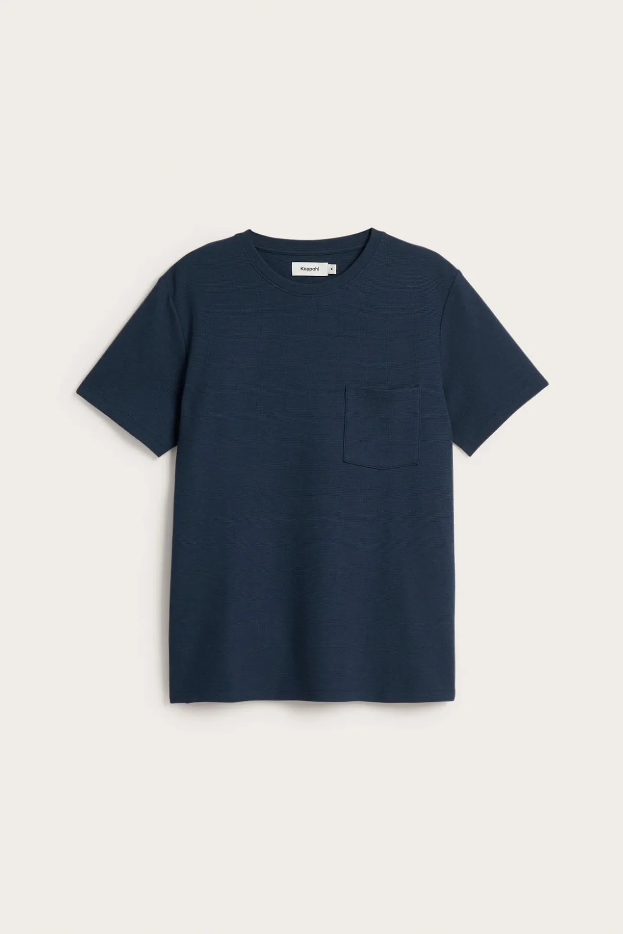 T-shirt med strukturmönster regular fit