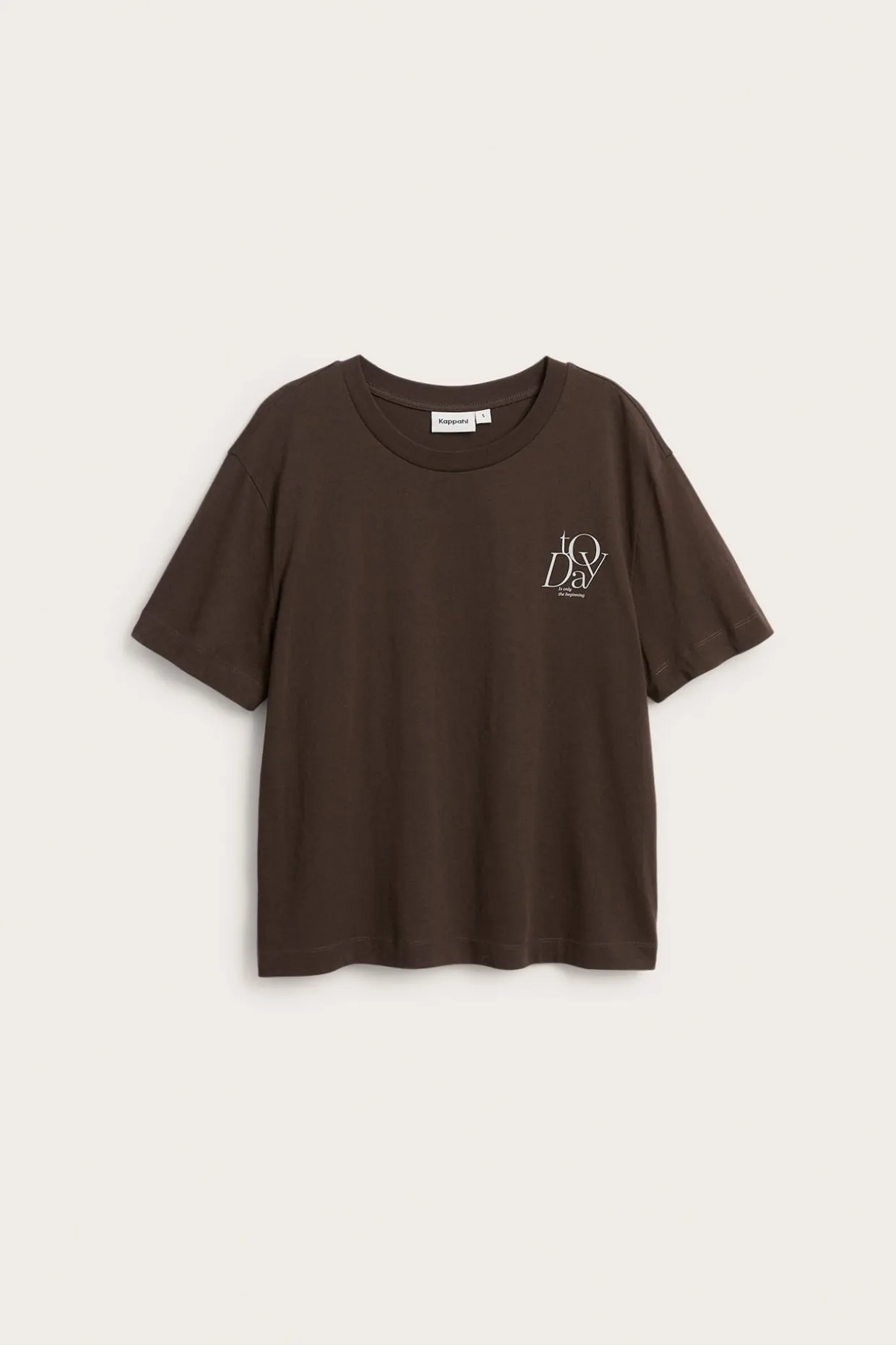 T-shirt med tryck "Today"