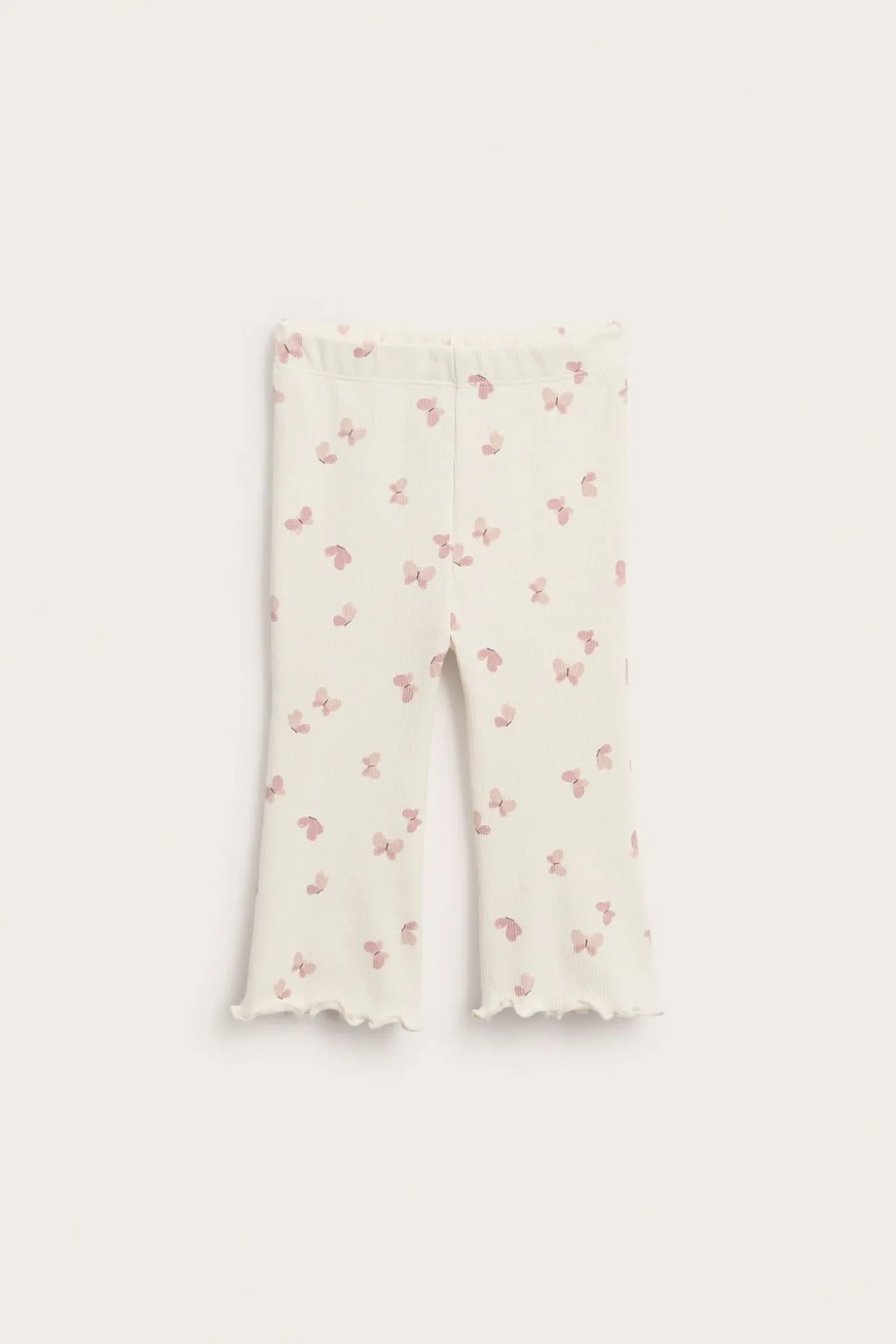 Utsvängda leggings med fjärilar