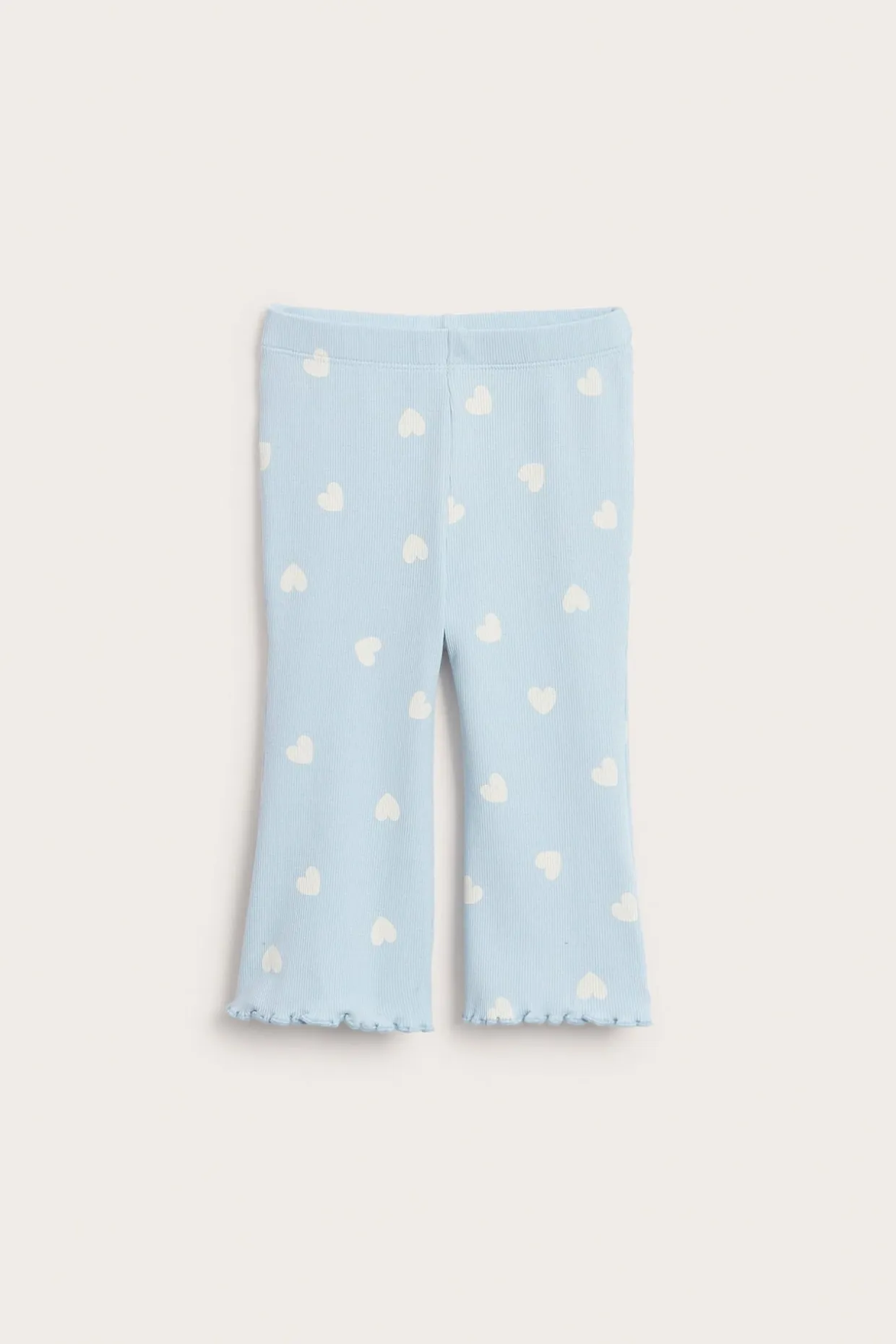 Utsvängda leggings med hjärtan