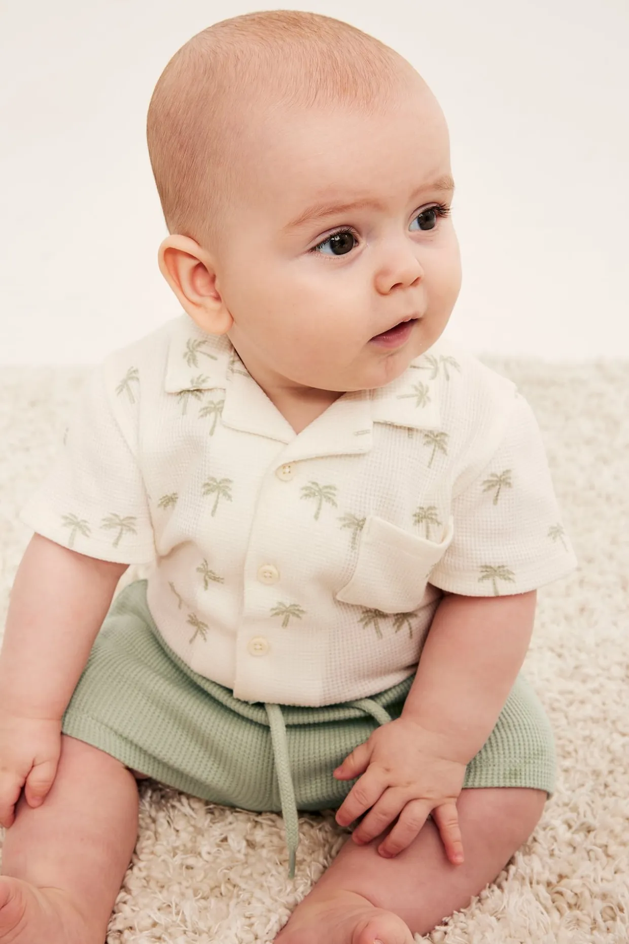 Våfflade shorts