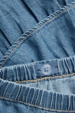 Volangkjol i denim