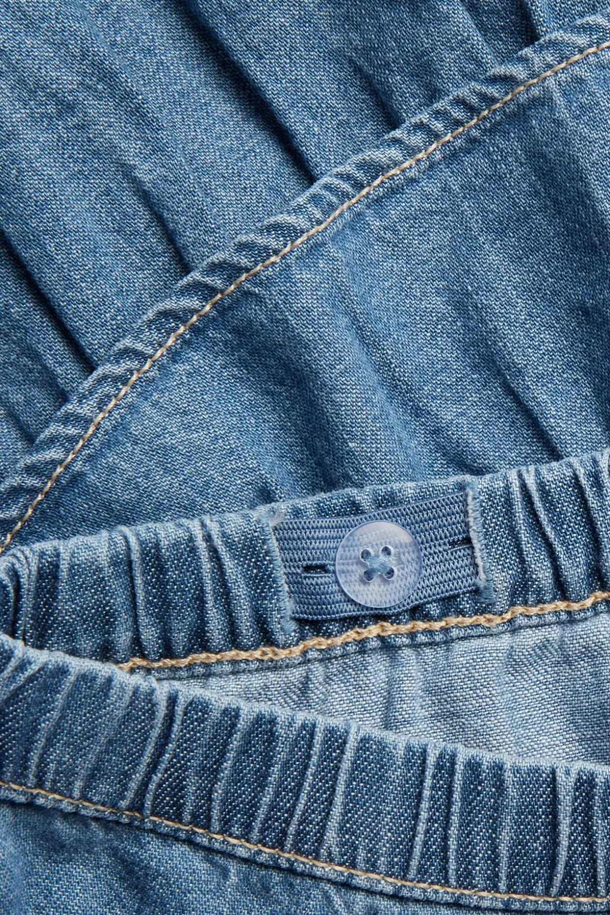 Volangkjol i denim